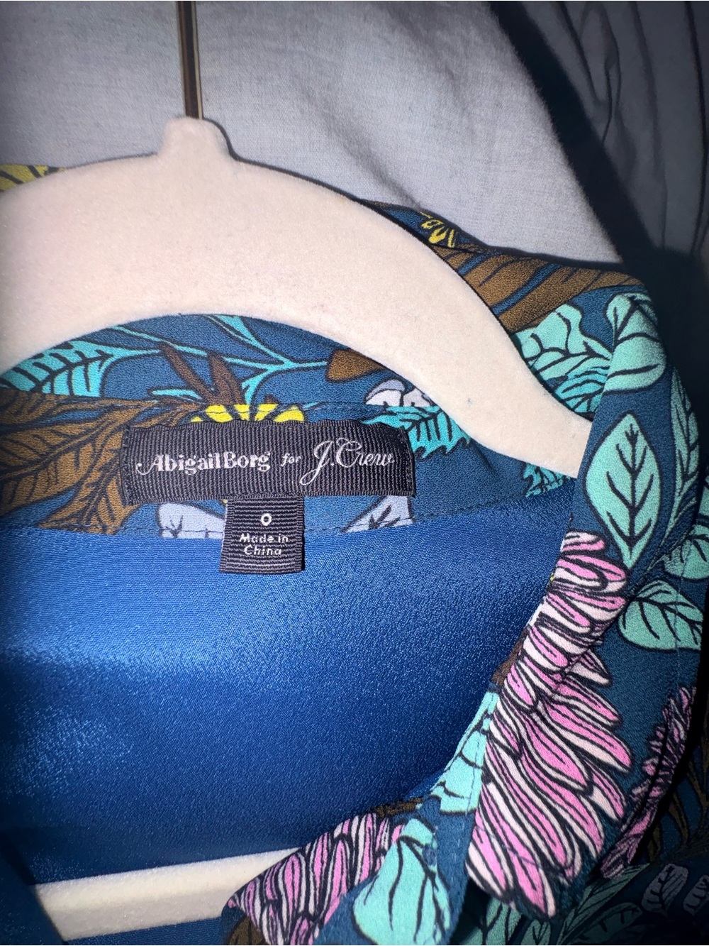 J. Crew Navy Floral Midi Dress with Pink, Teal & Yellow Accents - Picture 10 of 10